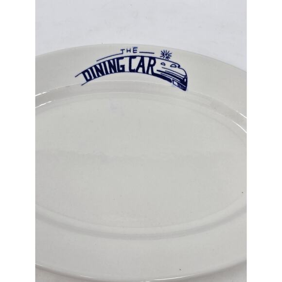 Vintage Platter ‘THE DINING CAR’ from 1990s Labeled Sterling China Rare - Picture 3 of 7